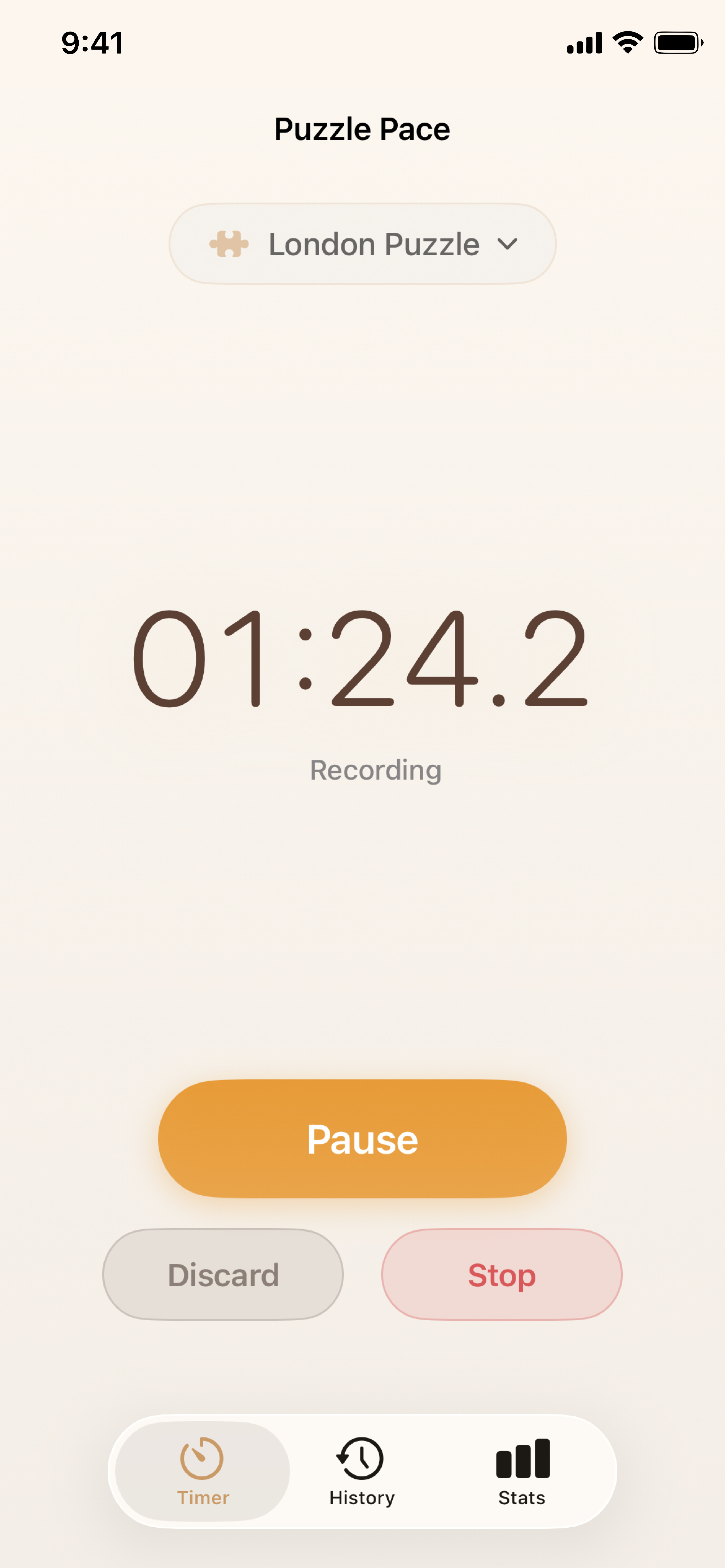 Timer running